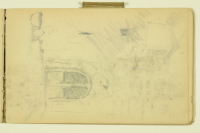 PAUL PEEL SKETCHBOOK: DOORWAY WITH JUG AND BOWL STILL LIFE
