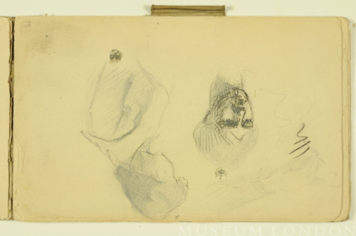 PAUL PEEL SKETCHBOOK: TWO FEMALE HEAD STUDIES
