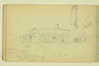 PAUL PEEL SKETCHBOOK: RURAL COTTAGE WITH TREES