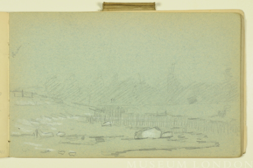 PAUL PEEL SKETCHBOOK: LANDSCAPE WITH FENCE