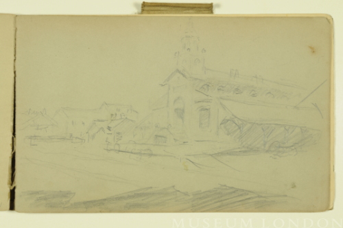 PAUL PEEL SKETCHBOOK: STUDY FOR COVENT GARDEN MARKET, LONDON, ONTARIO