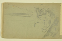 PAUL PEEL SKETCHBOOK: AN ARTIST SKETCHING UNDER A TREE