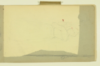 PAUL PEEL SKETCHBOOK: FRAGMENT OF THE REAR VIEW OF A WOMAN