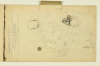 PAUL PEEL SKETCHBOOK INSIDE COVER: HEAD STUDIES