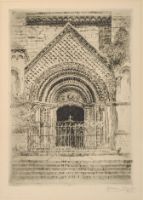 MAIN ENTRANCE DOORWAY, UNIVERSITY COLLEGE, UNIVERSITY OF TORONTO