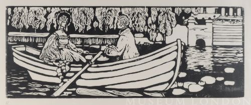COUPLE IN A ROW BOAT