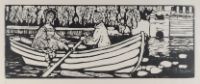 COUPLE IN A ROW BOAT