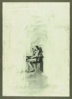 YOUNG WOMAN SEATED IN GARDEN #31