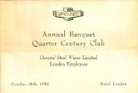 Quarter Century Club: General Steel Wares Limited (McClary's)