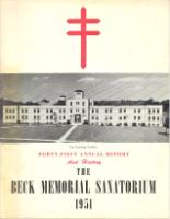 Annual Report- Queen Alexandria Sanatorium 1951