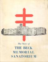 Story of the Beck Memorial Sanatorium