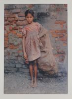 KALCUTT, PRINT # 88452: PICKER IN STRIPPED DRESS