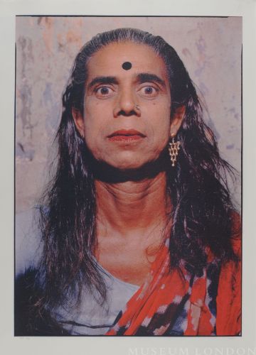 KALCUTT, PRINT # 88459: HIJRA WITH BLACK BINDI