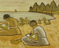 SKETCHING AT WARD'S ISLAND