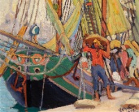 UNLOADING A BOAT, VENICE
