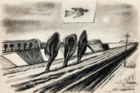 Study for the Flight Over a Winter Road
