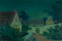 NIGHT IN THE VILLAGE (ENGLAND)