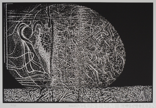 SILVER MOON, from the Organic Works on Paper series