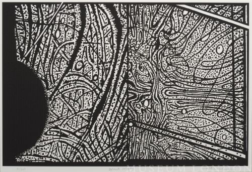 BLACK MOON, from the Organic Works on Paper series