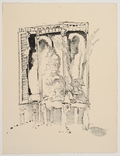 BOX STUDY WITH INTERIOR TREES