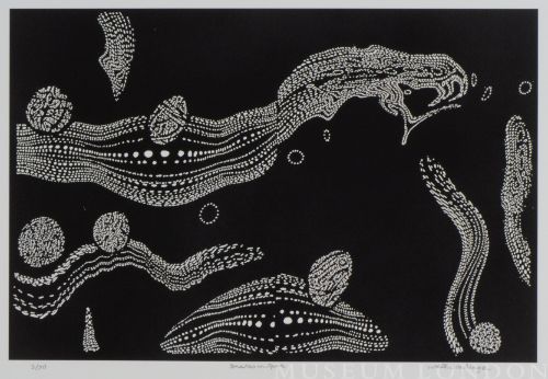 SNAKES IN SPACE, from the Organic Works on Paper series