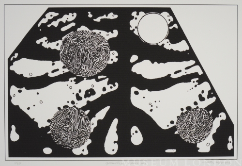 GEOMETRIC SPACE # 1, from the Organic Works on Paper series