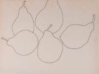 Untitled (contour drawing of pears)