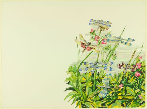 DANCING ALONG A RIVER, DRAGONFLIES