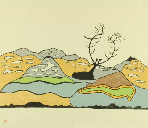 LANDSCAPE WITH CARIBOU
