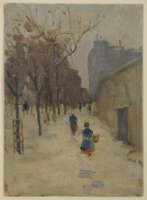 WINTER STREET SCENE