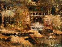 Untitled (Bridge Near the Little Brook Between the College Bulding and President E.N. English's Home, Hellmuth Ladies' College, London, Ontario)