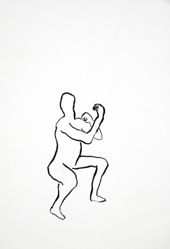 CROUCHING BOXER