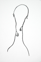 SILHOUETTE WITH EARRINGS AND HANDS