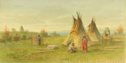 PLAINS INDIANS AND THEIR ENCAMPMENT