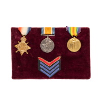 Mounting Medals and Chevron