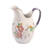 Painted Enamel Pitcher