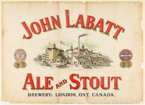 John Labatt Ale and Stout Brewery, London, Ont. Canada.