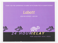 "24 Hour Relay for Easter Seal Kids" Certificate (Mounted)