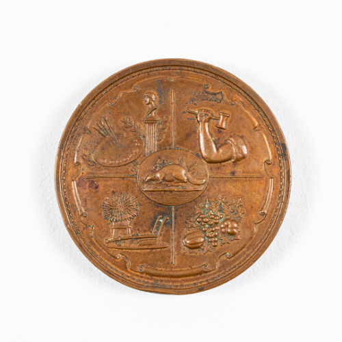 Bronze Western Fair Association Medal