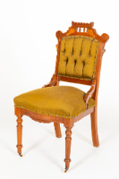 Eastlake Style, Green Fabric Chair