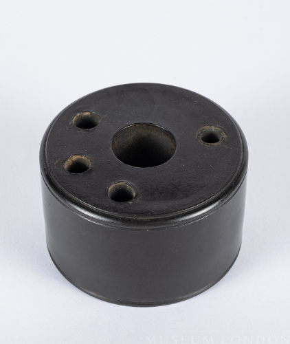 Early Wedgwood Black Basalt Inkpot Inkwell