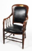 Leather Upholstered Arm Chair