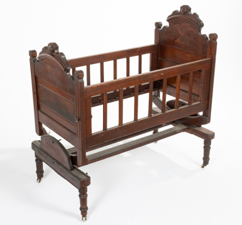 Mahogany Wood Cradle