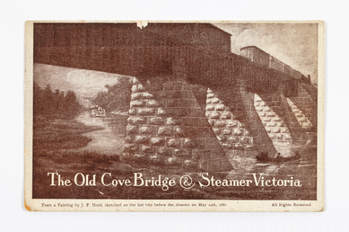 "Old Cove Bridge & Steamer Victoria"