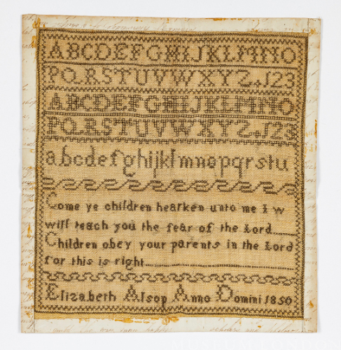 Bible Verse, Needlework Sampler