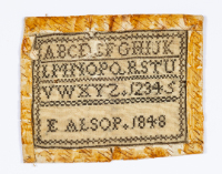 Linen Sampler, Elizabeth Alsop
