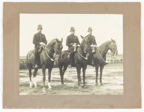 Three Mounted London Policemen