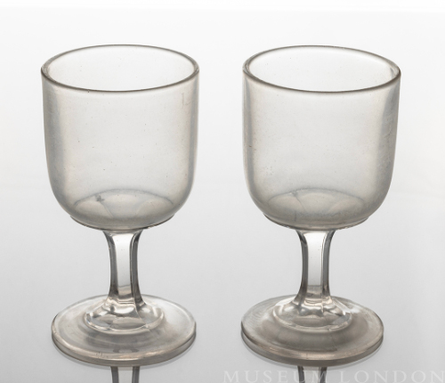 Pair of Glass Goblets