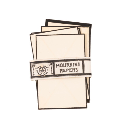 Commerically Manufacturered Mourning Stationary