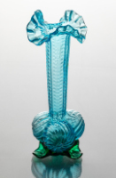 Blue Glass Bud Vase